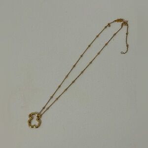 Tous Hold Vermeil Bear Ring with chain necklace